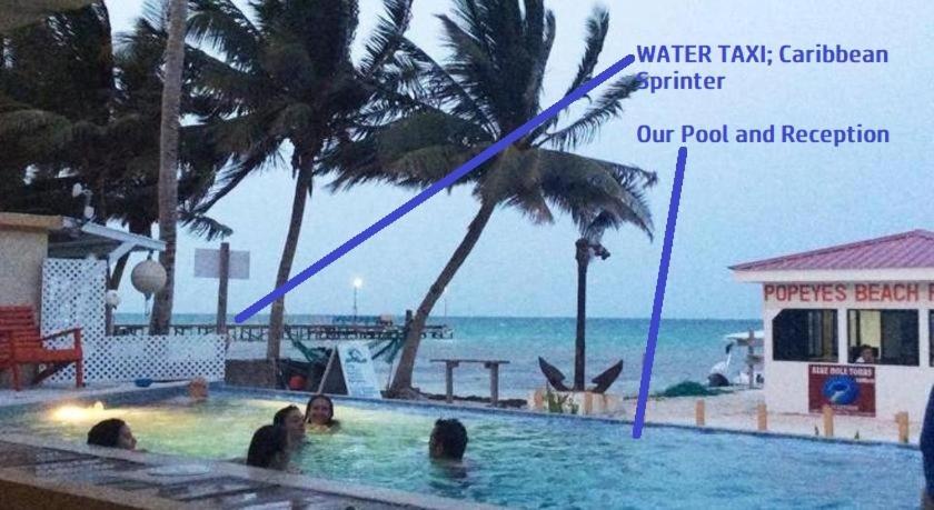 Beach Club Budget Rooms At Popeyes Cayo Caulker Exterior foto